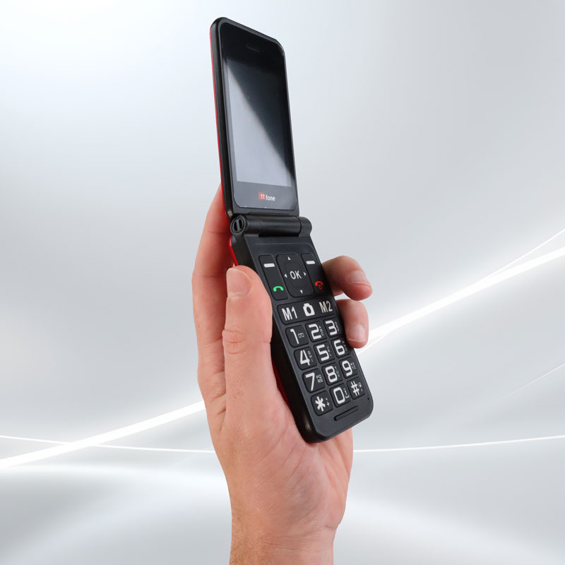 TTfone TT760 Red Flip Phone - AmplifiedTelephones.co.uk